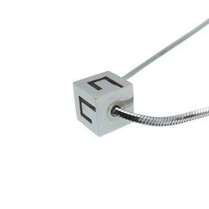 グッチ Gロゴ キューブ K18WG ネックレス ホワイトゴールド 750 ジュエリー 1320【中古】GUCCI