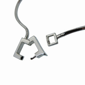 グッチ Gロゴ キューブ K18WG ネックレス ホワイトゴールド 750 ジュエリー 1320【中古】GUCCI