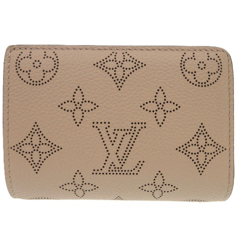 新品同様 ルイ ヴィトン ポルトフォイユ クレア モノグラム マヒナ ガレ シルバー金具 M80817 ICタグ 二つ折り財布 LV 1332【中古】LOUIS VUITTON