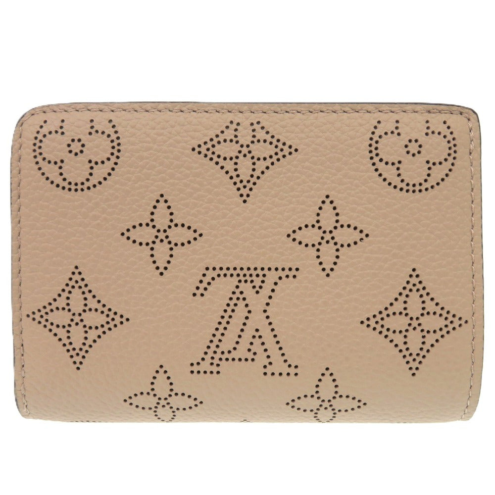 新品同様 ルイ ヴィトン ポルトフォイユ クレア モノグラム マヒナ ガレ シルバー金具 M80817 ICタグ 二つ折り財布 LV 1332【中古】LOUIS VUITTON