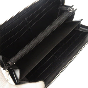 新品同様 グッチ GGエンボス 625558 ブラック ラウンドファスナー 長財布 黒 1335【中古】GUCCI