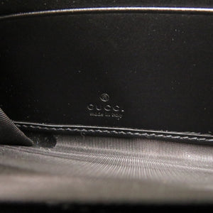 新品同様 グッチ GGエンボス 625558 ブラック ラウンドファスナー 長財布 黒 1335【中古】GUCCI