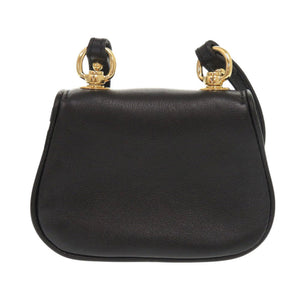 新品同様 グッチ ブロンディ 698635 レザー ブラック ショルダーバッグ ショルダーポーチ 黒 1336【中古】GUCCI