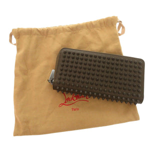 新品同様 クリスチャンルブタン パネトーネ 1165044 レザー BALMORE カーキ ラウンドファスナー 長財布 1337【中古】Christian Louboutin