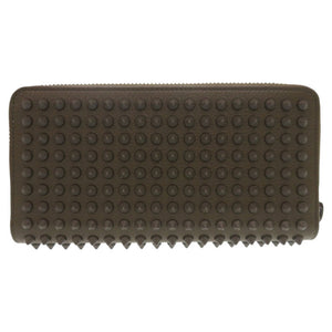 新品同様 クリスチャンルブタン パネトーネ 1165044 レザー BALMORE カーキ ラウンドファスナー 長財布 1337【中古】Christian Louboutin