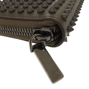 新品同様 クリスチャンルブタン パネトーネ 1165044 レザー BALMORE カーキ ラウンドファスナー 長財布 1337【中古】Christian Louboutin