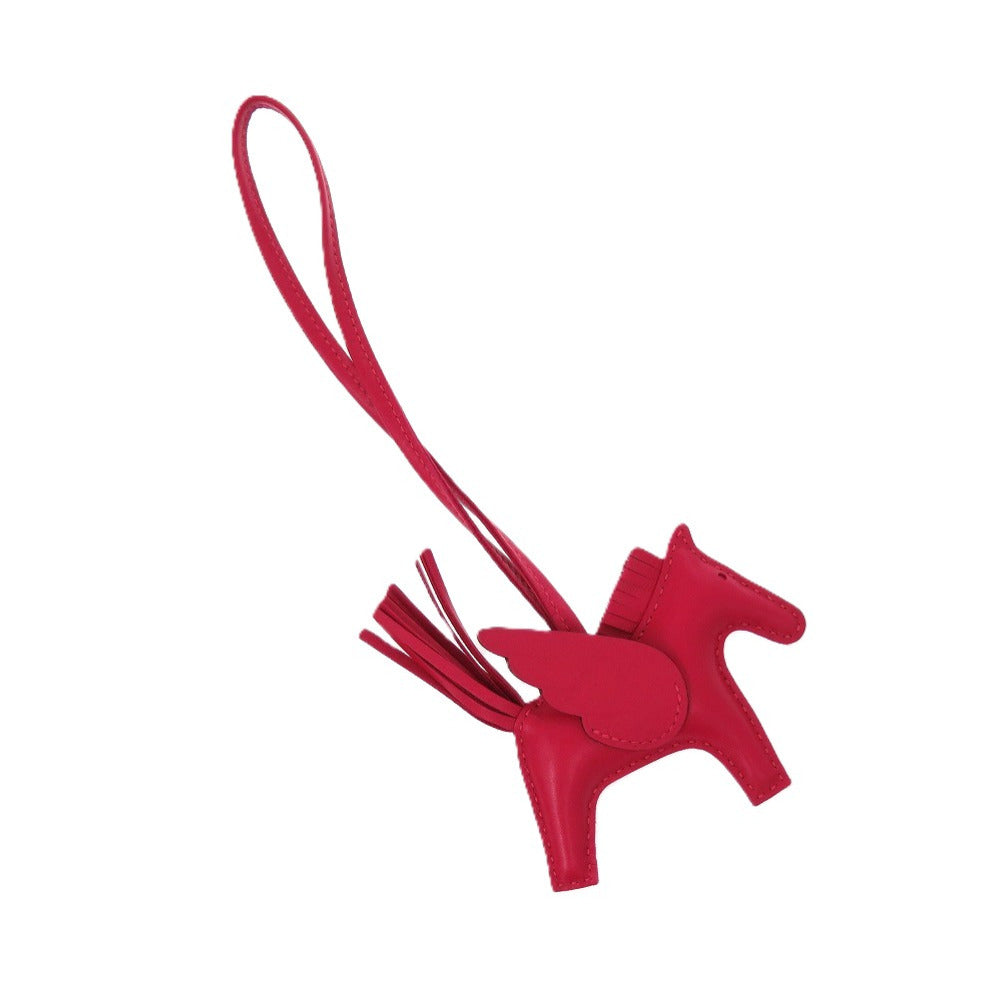 新品同様 エルメス ロデオペガサスPM アニューミロ フランボワーズ B刻印(2023年製) バッグチャーム 1340【中古】HERMES