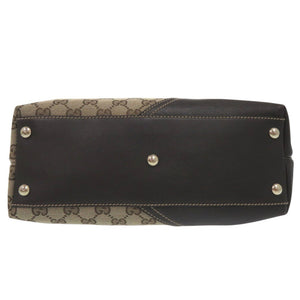 美品 グッチ インターロッキングG トートバッグ ショルダーバッグ 182492 GGキャンバス レザー ベージュ 1346【中古】GUCCI