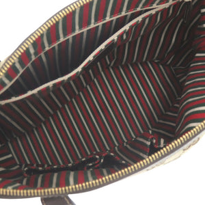 美品 グッチ インターロッキングG トートバッグ ショルダーバッグ 182492 GGキャンバス レザー ベージュ 1346【中古】GUCCI