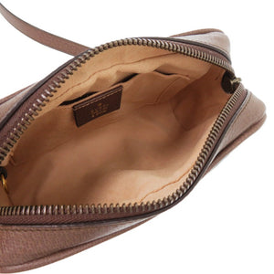 新品同様 グッチ×ディズニー ドナルド 648124 GGスプリーム PVC レザー ブラウン 茶 ショルダーバッグ 1307【中古】GUCCI