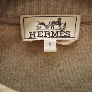 美品 エルメス クルーネック ニット プルオーバー スウェット パイピング Crewneck sweater ウール カシミヤ 1384【中古】HERMES