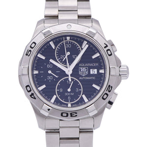 美品 タグホイヤー アクアレーサー クロノグラフ CAP2110 自動巻き 腕時計 SS ブラック 黒文字盤 1386【中古】TAG HEUER メンズ