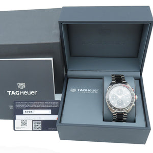 新品同様 タグホイヤー フォーミュラ1 カリブル16 CAZ2012-0 自動巻き 腕時計 SS グレー 1385【中古】TAG HEUER メンズ