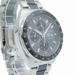 新品同様 タグホイヤー フォーミュラ1 カリブル16 CAZ2012-0 自動巻き 腕時計 SS グレー 1385【中古】TAG HEUER メンズ