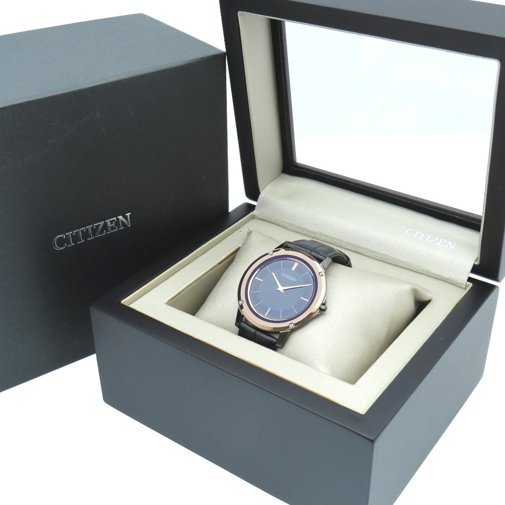 美品 シチズン
 エコドライブ ワン AR5025-08E 腕時計
 ステンレススチール ブラック 1388
【中古】CITIZEN メンズ