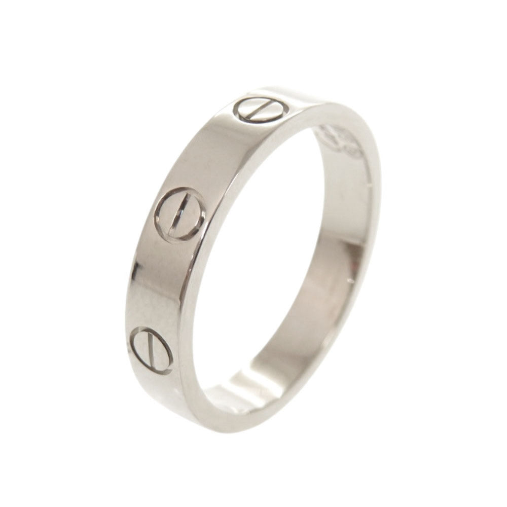 新品同様 カルティエ ミニラブ K18WG 750WG #52 ホワイトゴールド リング 指輪 ジュエリー 1426【中古】CARTIER