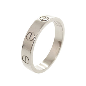 新品同様 カルティエ ミニラブ K18WG 750WG #52 ホワイトゴールド リング 指輪 ジュエリー 1426【中古】CARTIER