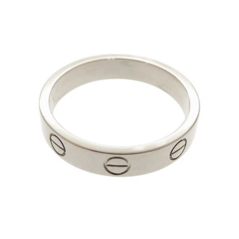 新品同様 カルティエ ミニラブ K18WG 750WG #52 ホワイトゴールド リング 指輪 ジュエリー 1426【中古】CARTIER