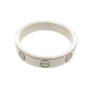 新品同様 カルティエ ミニラブ K18WG 750WG #52 ホワイトゴールド リング 指輪 ジュエリー 1426【中古】CARTIER