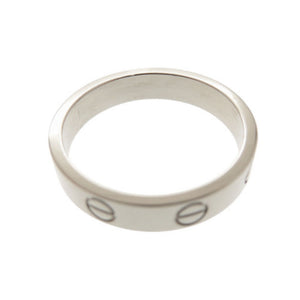 新品同様 カルティエ ミニラブ K18WG 750WG #52 ホワイトゴールド リング 指輪 ジュエリー 1426【中古】CARTIER
