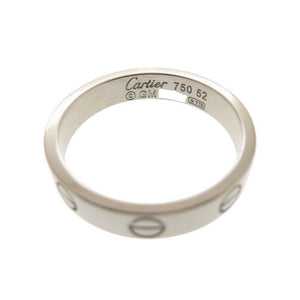新品同様 カルティエ ミニラブ K18WG 750WG #52 ホワイトゴールド リング 指輪 ジュエリー 1426【中古】CARTIER