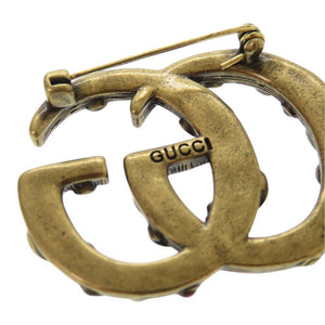 美品 グッチ メタル マルチカラー ブローチ 1434【中古】GUCCI