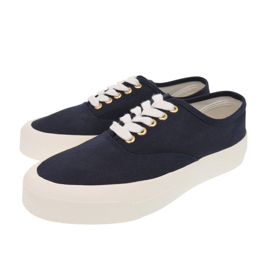 未使用 メゾンキツネ CU04706WW9000 P480 キャンバス ラバー ネイビー スニーカー 1436【中古】MAISON KITSUNE