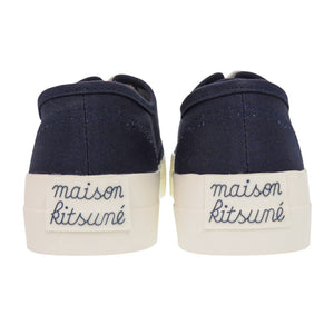 未使用 メゾンキツネ CU04706WW9000 P480 キャンバス ラバー ネイビー スニーカー 1436【中古】MAISON KITSUNE