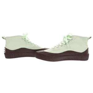 未使用 メゾンキツネ BOLD SOLE SNEAKERS サイズ38 キャンバス ラバー ミントグリーン ハイカットスニーカー スニーカー 1437【中古】MAISON KITSUNE