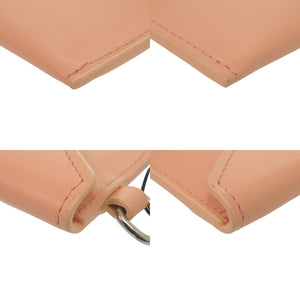 未使用 メゾンキツネ ストラップ付 IU05528LC0025 レザー ピンク 財布 コインケース 1438【中古】MAISON KITSUNE