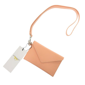 未使用 メゾンキツネ ストラップ付 IU05528LC0025 レザー ピンク 財布 コインケース 1438【中古】MAISON KITSUNE