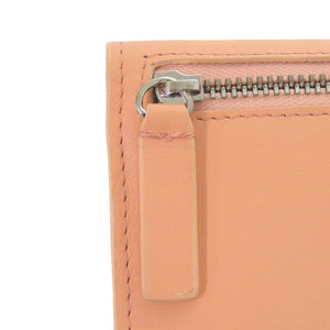 未使用 メゾンキツネ ストラップ付 IU05528LC0025 レザー ピンク 財布 コインケース 1438【中古】MAISON KITSUNE