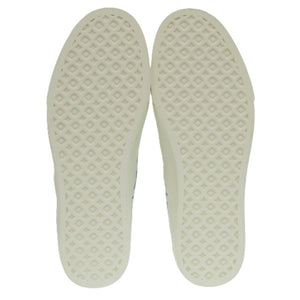 新品同様 メゾンキツネ キャンバス ラバー ブルー ストライプ スニーカー サイズ22.5cm 1439【中古】MAISON KITSUNE