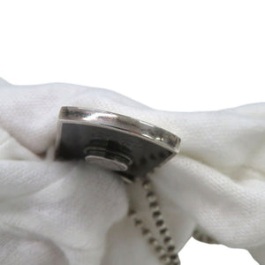 美品 グッチ ドッグタグ 紋章 クレスト エンブレム ネックレス シルバー925 1445【中古】GUCCI