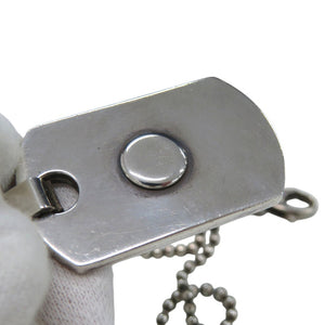 美品 グッチ ドッグタグ 紋章 クレスト エンブレム ネックレス シルバー925 1445【中古】GUCCI