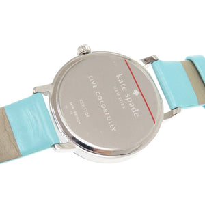 新品同様 ケイトスペード KSW1104 SS レザー ホワイト クオーツ 腕時計 白文字盤 1453【中古】Kate Spade