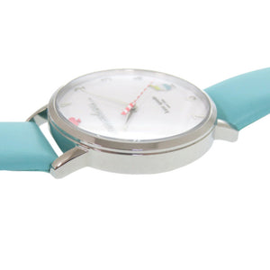 新品同様 ケイトスペード KSW1104 SS レザー ホワイト 白文字盤 クオーツ 腕時計 1456【中古】Kate Spade