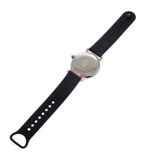 新品同様 マークジェイコブス クラシック36 SS シリコン ブラック ピンク クオーツ 腕時計 黒文字盤 1458【中古】MARC JACOBS