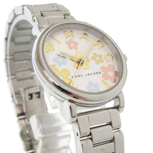 新品同様 マークジェイコブス CLASSIC デイジー MJ3581 SS ホワイト シルバー クオーツ 腕時計 白文字盤 1460【中古】MARC JACOBS