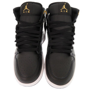 未使用品 ナイキ AIR JORDAN 1 MID サイズ8 DQ8426-071 レザー ブラック ゴールド ハイカットスニーカー スニーカー 1475【中古】NIKE メンズ