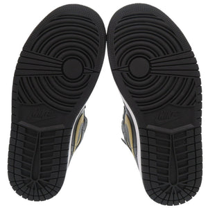 未使用品 ナイキ AIR JORDAN 1 MID サイズ8 DQ8426-071 レザー ブラック ゴールド ハイカットスニーカー スニーカー 1475【中古】NIKE メンズ