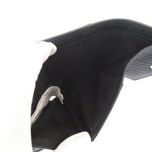 新品同様 メゾン マルジェラ 4ステッチ S56UI0136 レザー ブラック 三つ折り財布 黒 1477【中古】Maison Margiela