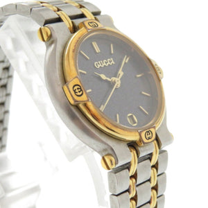 グッチ 9000L SS グレー ゴールド シルバー クオーツ 腕時計 1486【中古】GUCCI