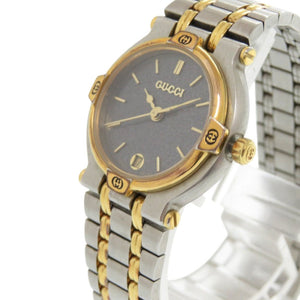グッチ 9000L SS グレー ゴールド シルバー クオーツ 腕時計 1486【中古】GUCCI