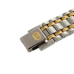 グッチ 9000L SS グレー ゴールド シルバー クオーツ 腕時計 1486【中古】GUCCI