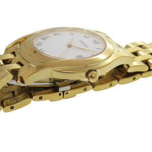 グッチ Gクラス 5400M SS ホワイト ゴールド 白文字盤 クオーツ 腕時計 1487【中古】GUCCI