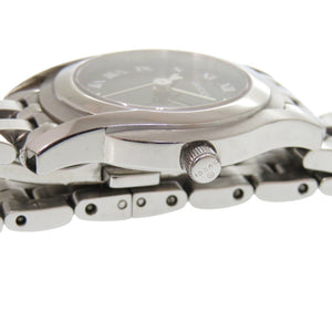 グッチ 5500L SS ブラック シルバー クオーツ 腕時計 黒文字盤 1492【中古】GUCCI