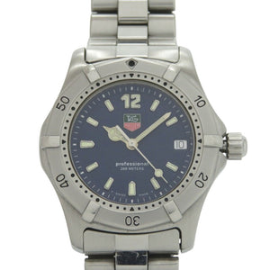 タグホイヤー プロフェッショナル 200M WK1213 SS ブルー シルバー クオーツ 腕時計 1493【中古】TAG HEUER
