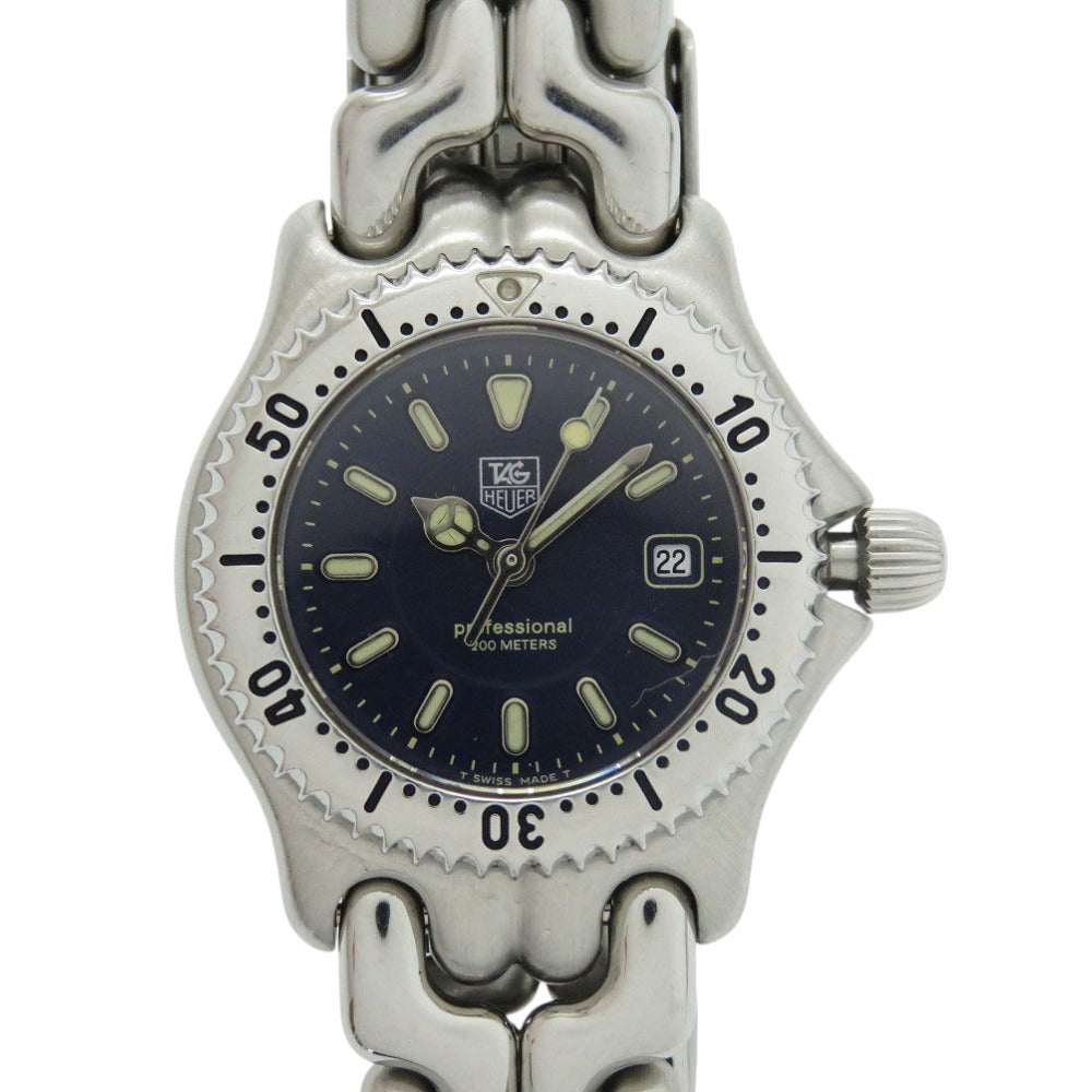 美品 タグホイヤー セル WG1317-2 SS ネイビー シルバー クオーツ 腕時計 1495【中古】TAG HEUER