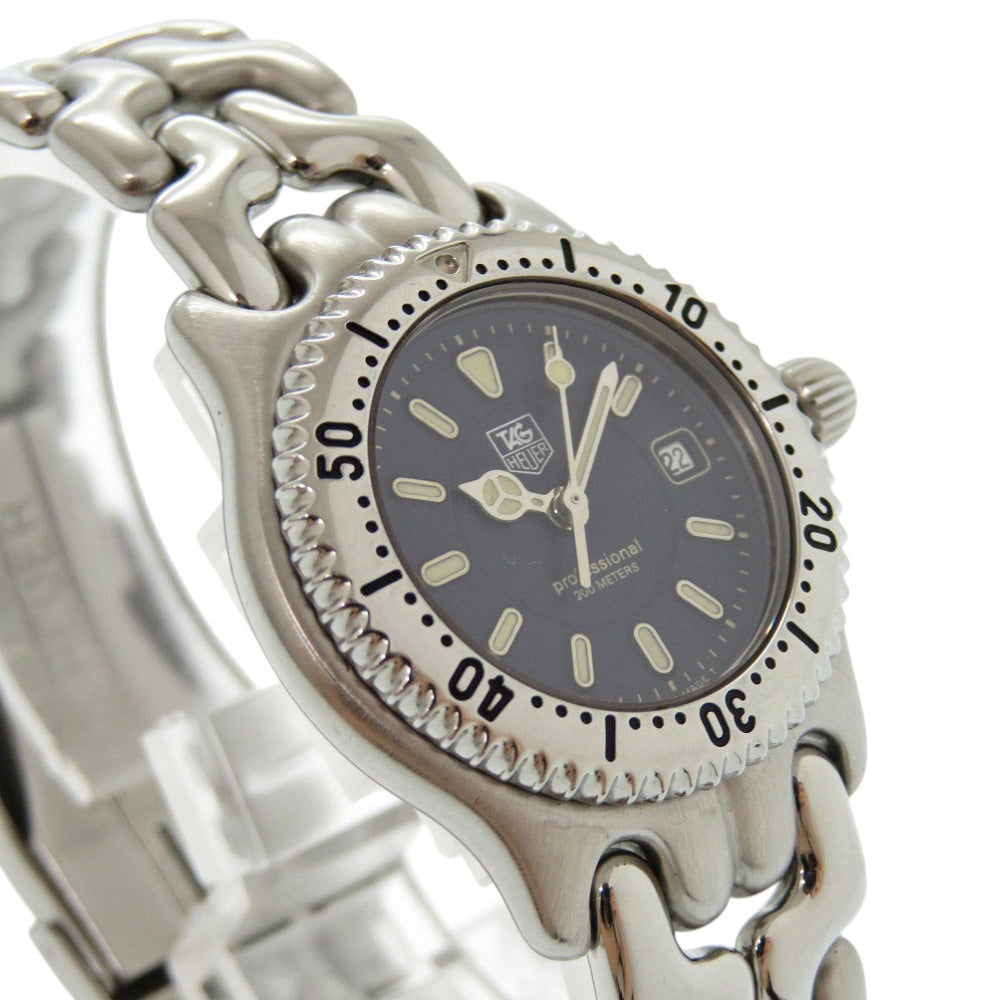 美品 タグホイヤー セル WG1317-2 SS ネイビー シルバー クオーツ 腕時計 1495【中古】TAG HEUER